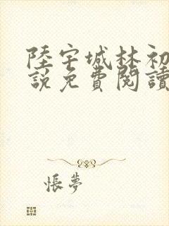 陆宇城林初韵小说免费阅读最新章节