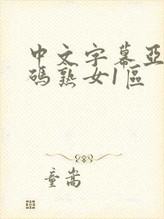 中文字幕亚洲乱码熟女1区封面