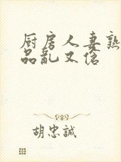 厨房人妻熟妇精品乱又伧