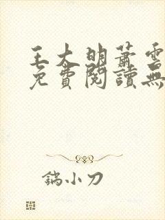 王大明萧云小说免费阅读无弹窗