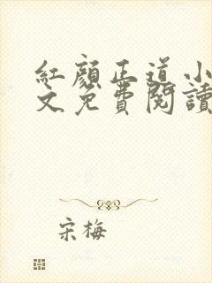 红颜正道小说全文免费阅读最新章节封面