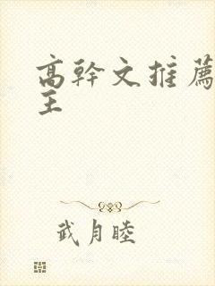 高干文推荐双男主