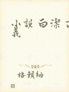 小说 白洁 高义