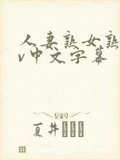 人妻熟女熟女av中文字幕