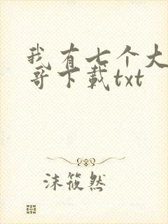 我有七个大佬哥哥下载txt封面