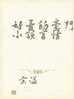 好看的豪门总裁小说言情封面