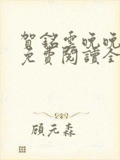 贺铭云晚晚小说免费阅读全文最新章节