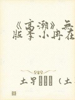 《高潮》无删减版李小冉在线播放封面