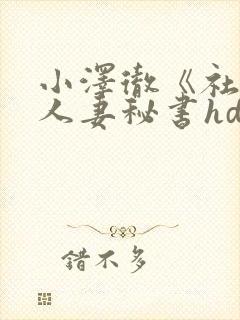 小泽彻《社长与人妻秘书hd》