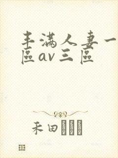 丰满人妻一区二区av三区