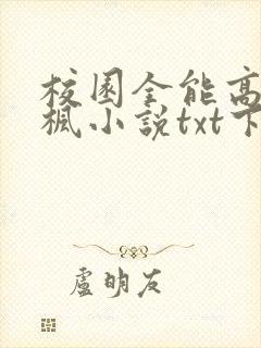 校园全能高手季枫小说txt下载全集