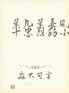 叶凡叶长风一门十忠烈的小说免费封面