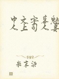 中文字幕魅惑黑人上司人妻封面