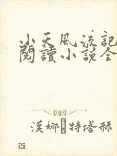 小天风流记免费阅读小说全文