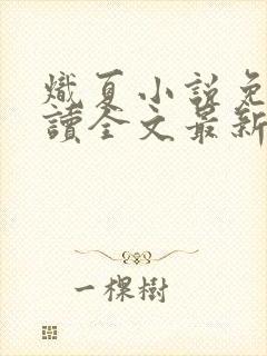 炽夏小说免费阅读全文最新章节