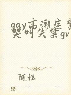 gay高潮痉挛哭叫失禁gv小说封面