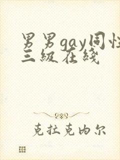 男男gay同性三级在线