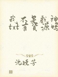 我不是戏神小说txt有资源吗?