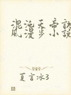 混沌天帝诀 随风漫步小说封面