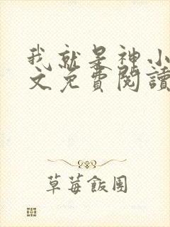 我就是神小说全文免费阅读