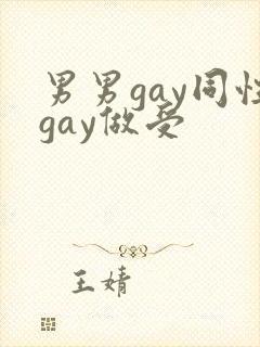 男男gay同性gay做受