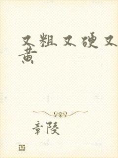 又粗又硬又猛又黄封面