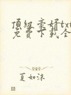 顶级豪婿txt免费下载全本封面