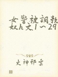 女警被调教成贱奴h文1～29