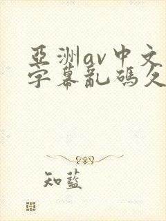 亚洲av中文字字幕乱码久久