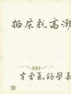 拍床戏高潮小说