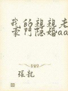 我的亲亲老婆之豪门隐婚aa制封面