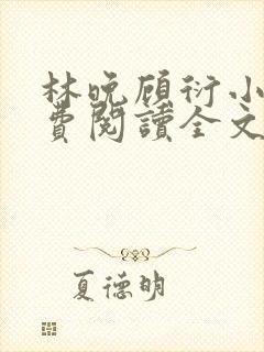 林晚顾衍小说免费阅读全文最新章节