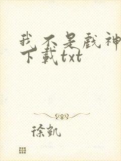 我不是戏神免费下载txt