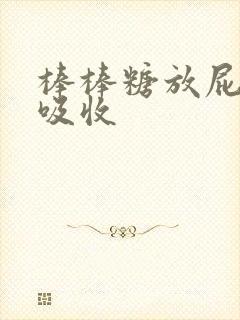 棒棒糖放屁眼里吸收
