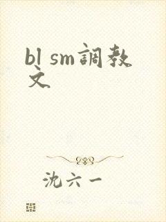 bl sm调教文