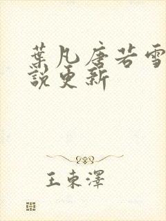 叶凡唐若雪的小说更新