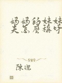 妈妈的妹妹的丈夫怎么称呼封面