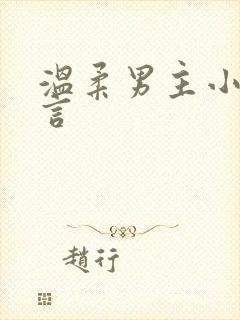 温柔男主小说古言