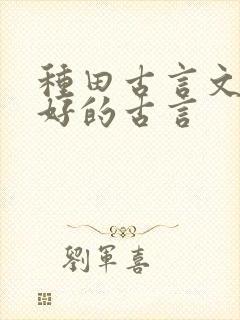 种田古言文笔超好的古言