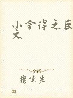 小舍得之巨肉h文