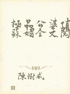 极品公婆俏儿媳苏媚全文阅读