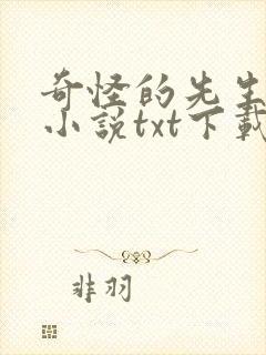 奇怪的先生们 小说txt下载