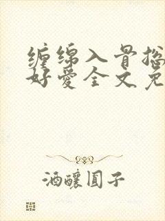 缠绵入骨总裁好好爱全文免费阅读