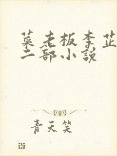 菜老板李芷珊第二部小说封面