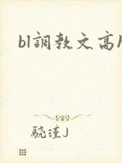bl调教文高h封面