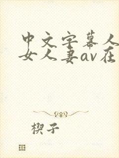 中文字幕人妻熟女人妻av在线