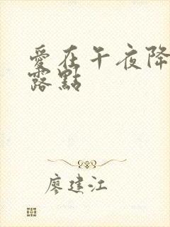 爱在午夜降临前露点