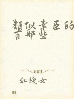 类似幸臣的小说有哪些