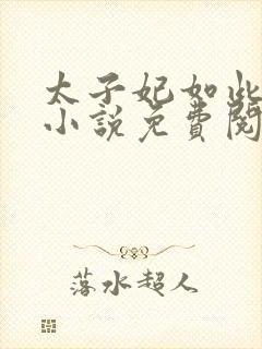 太子妃如此主动小说免费阅读封面