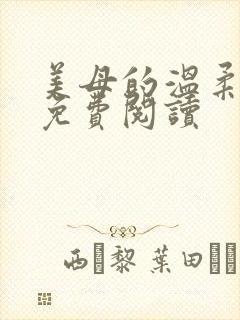 美母的温柔原文免费阅读封面